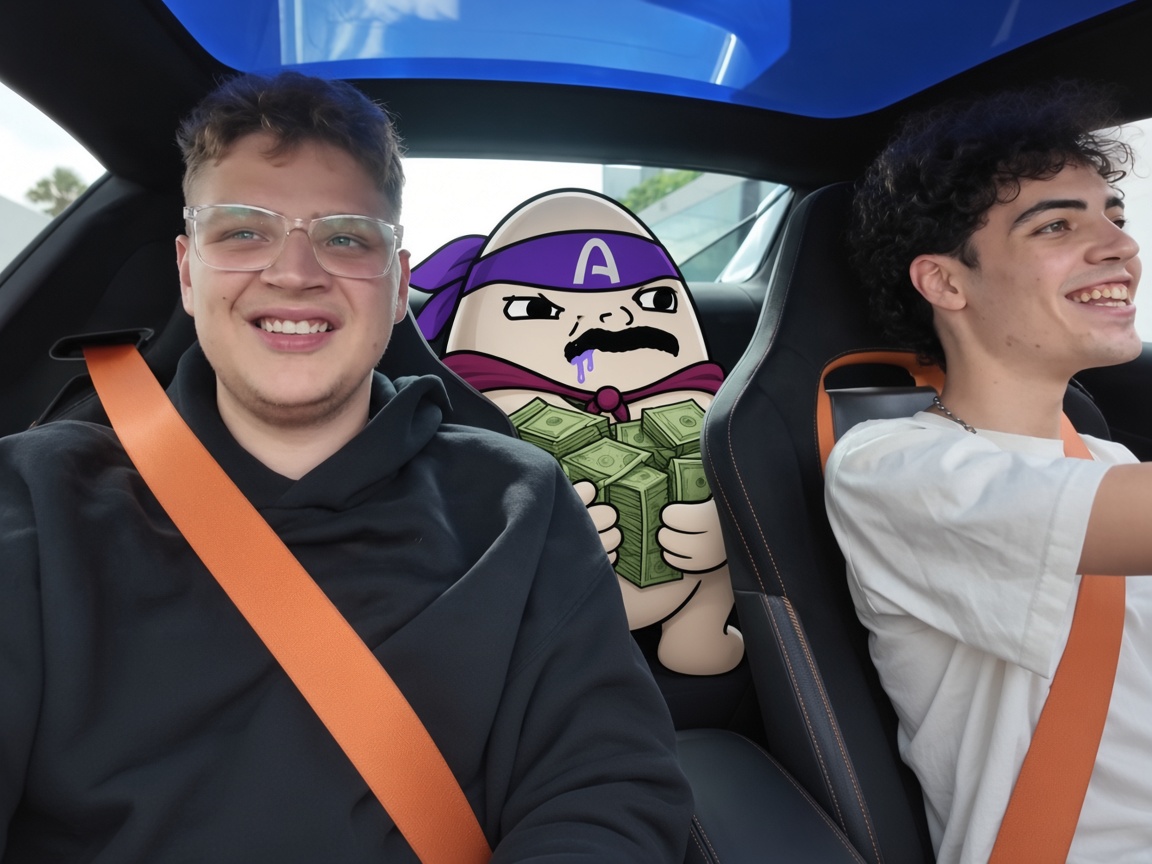 ARCULO in the backseat with Orangie
