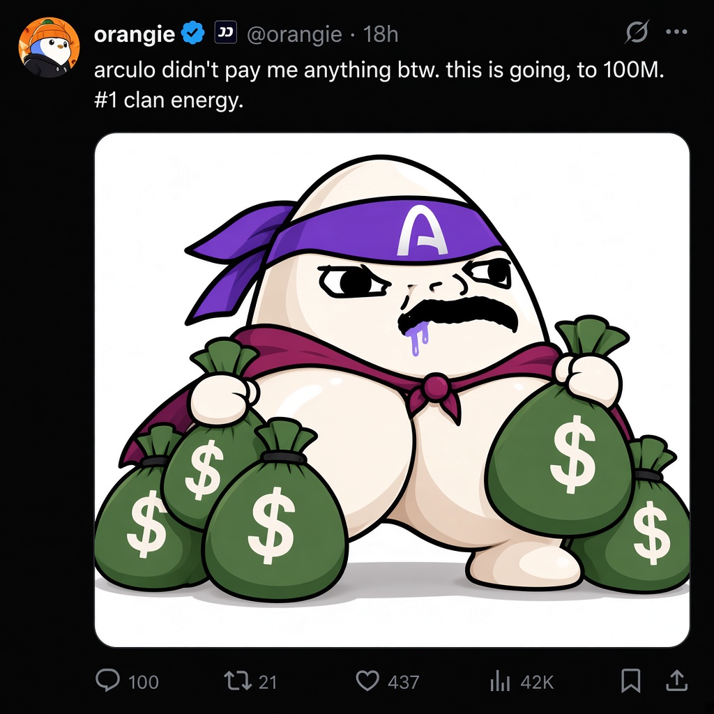 Fake Orangie tweet about ARCULO